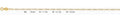 14K Gold Figaro 3+1 WP Regular Chain - 1.8 mm