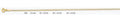 14K Gold Cuban Regular WP Chain - 2.2 mm