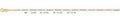 14K Gold Stamped Figaro 3+1 WP Chain - 3.2 mm
