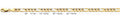14K Gold Figaro 3+1 Concave Regular Chain - 4.7 mm
