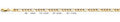 14K Gold Figaro 3+1 Concave Regular Chain - 4 mm