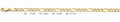14K Gold Figaro 3+1 WP Regular Chain - 4.7 mm