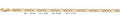 14K Gold Figaro 3+1 WP Regular Chain - 4 mm