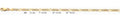 14K Gold Figaro 3+1 WP Regular Chain - 3.1 mm