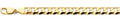 14K Gold Cuban Concave Regular Chain - 14 mm