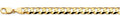 14K Gold Cuban Concave Regular Chain - 12.2 mm