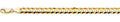 14K Gold Cuban Concave Regular Chain - 9.8 mm