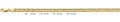 14K Gold Cuban Concave Regular Chain - 4.8 mm