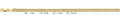 14K Gold Cuban Concave Regular Chain - 4 mm