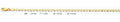 14K Gold Flat Mariner Chain - 3.4 mm