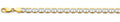 14K Gold Flat Mariner WP Chain - 7.7 mm