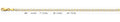 14K Gold Flat Mariner WP Chain - 3.4 mm