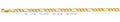 14K Gold Figaro 3+1 Regular YP Chain - 4.7 mm