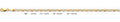 14K Gold Basic Valentino 3 Color Chain - 3.3 mm