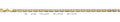 14K Gold Valentino with Star D.C. 3 Color Chain - 4.2 mm