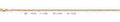 14K Gold Valentino with Star D.C. 3 Color Chain - 2.6 mm
