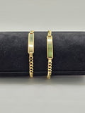 10K BABY ID CUBAN CURB FLAT BRACELET – 6" 4.5MM – JY Jewelry Wholesale
