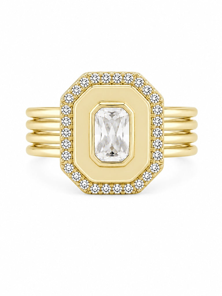 10K SQUARE RING – 8.5 3.4GR – JY Jewelry Wholesale