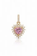 10K PINK HEART STONE ELEGANT PENDANT – JY Jewelry Wholesale