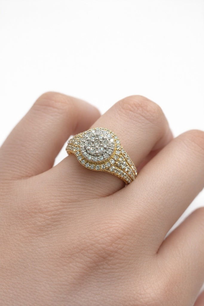 10K EXOTIC PRINCESS DIAMOND PROMISE RING – 7/1.12CT – JY Jewelry Wholesale