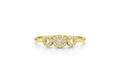 14K DELICATE TRHEE CZ ROUND RING – 7 – JY Jewelry Wholesale