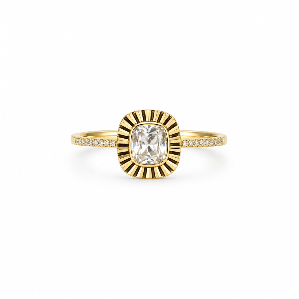 10K SQUARE CUT RING – 7 – JY Jewelry Wholesale