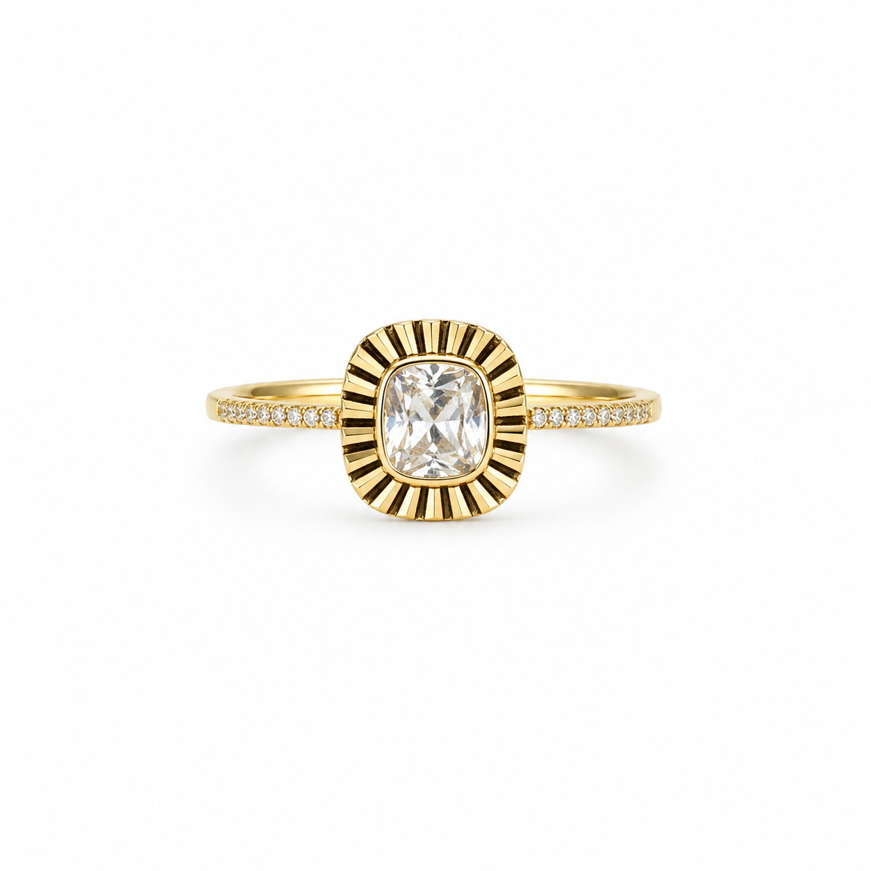 10K SQUARE CUT RING – 7 – JY Jewelry Wholesale