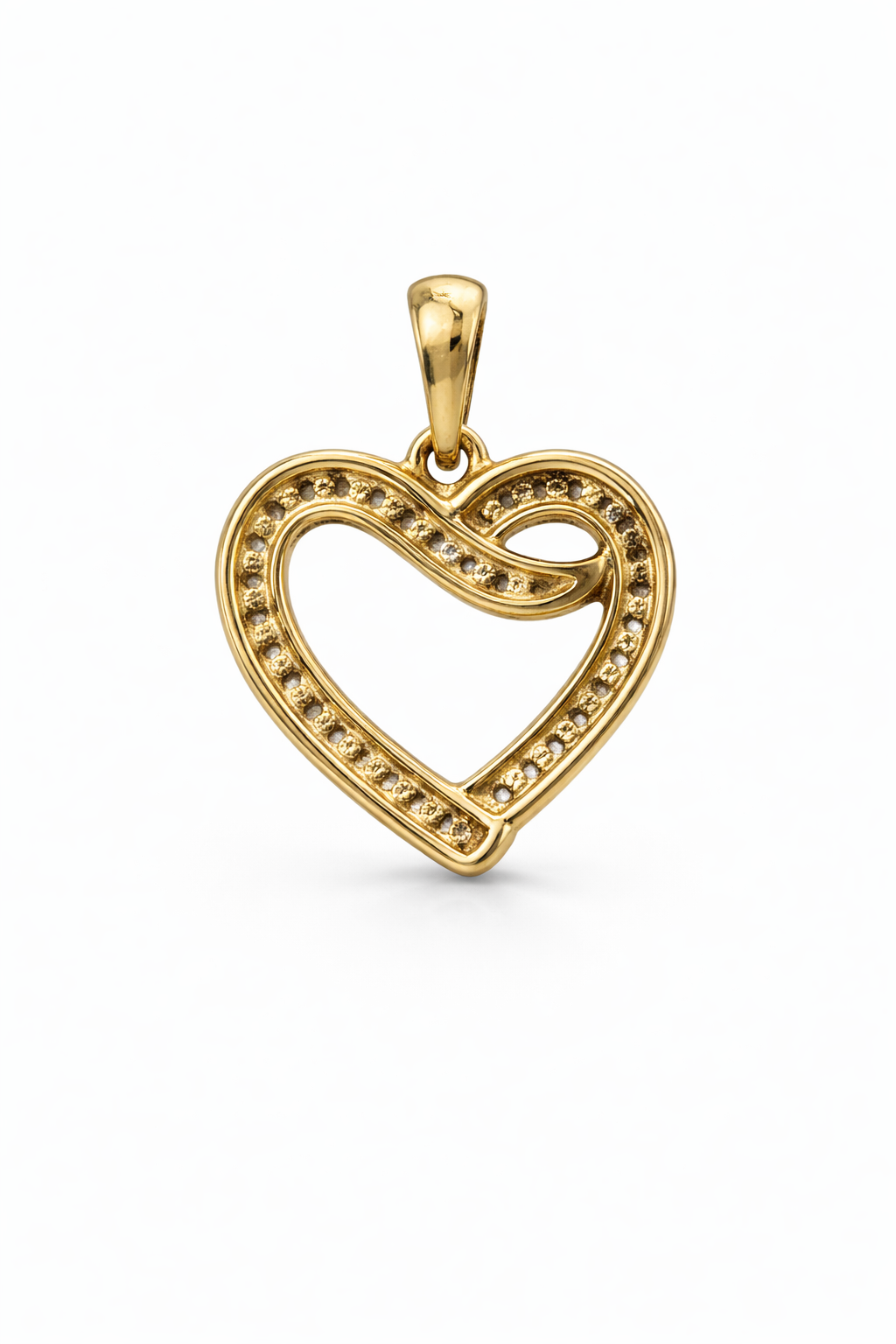 10K DIAMOND HEART SILHOUETTE PENDANT – JY Jewelry Wholesale