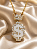 10K DIAMOND MONEY SYMBOL PENDANT – SMALL 0.35CT – JY Jewelry Wholesale