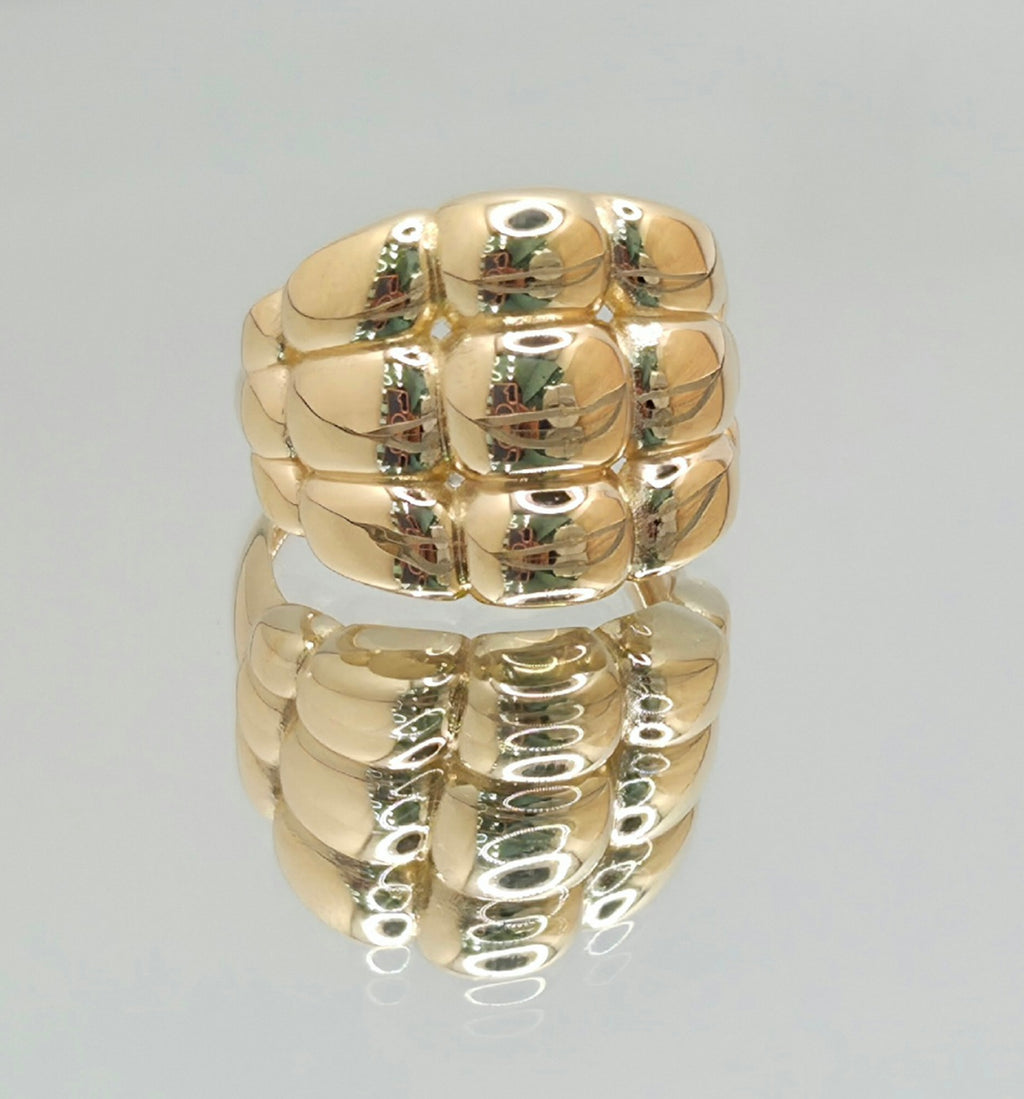 14K MODERN BIG CORN STYLE RING – 7 – JY Jewelry Wholesale