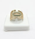 10K FANCY OAVLS SILHOUETTES BACK DESIGN OVAL DETAIL CENTER RING – 7-7.5-8 – JY Jewelry Wholesale