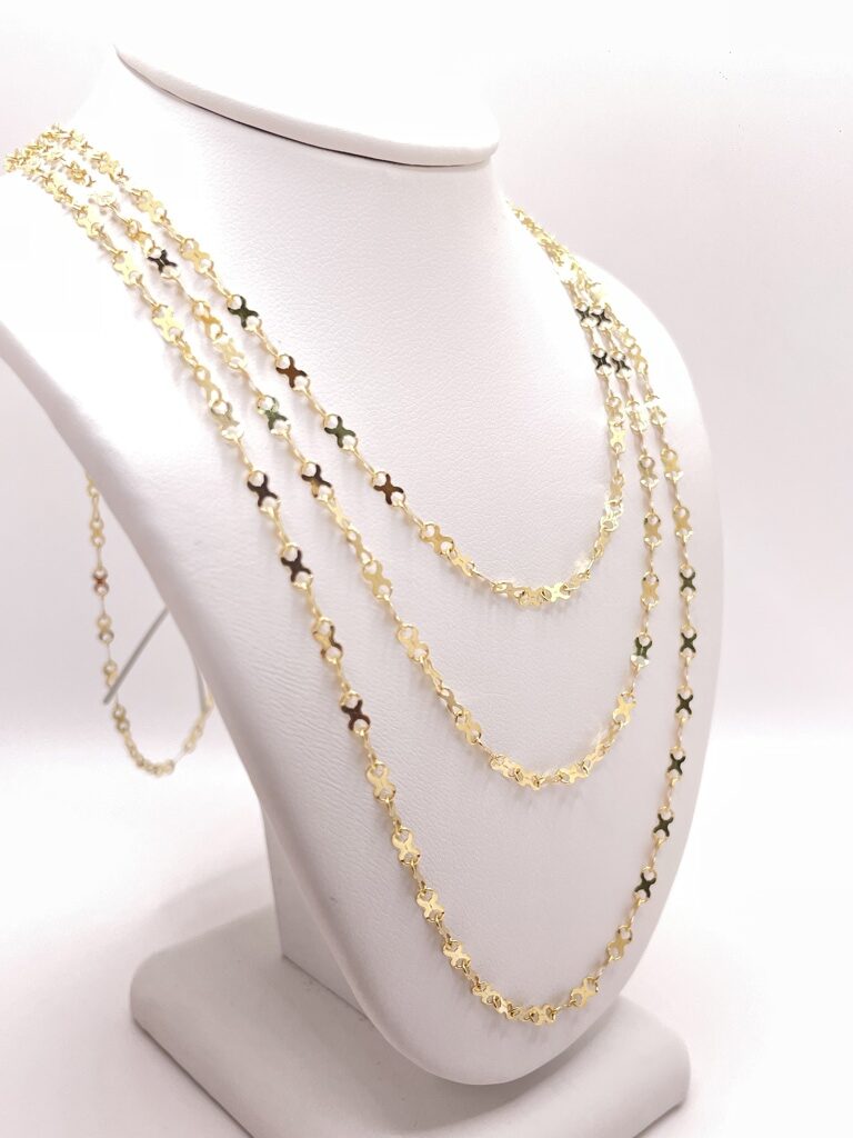 10K FIGURE EIGHT LINK CHAIN – 18" 2.5MM – JY Jewelry Wholesale
