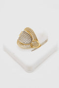 14K MODERN CZ RING – 8 – JY Jewelry Wholesale