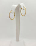 10K DELICATE CZ DETAIL HOOPS EARRINGS – 2 – JY Jewelry Wholesale