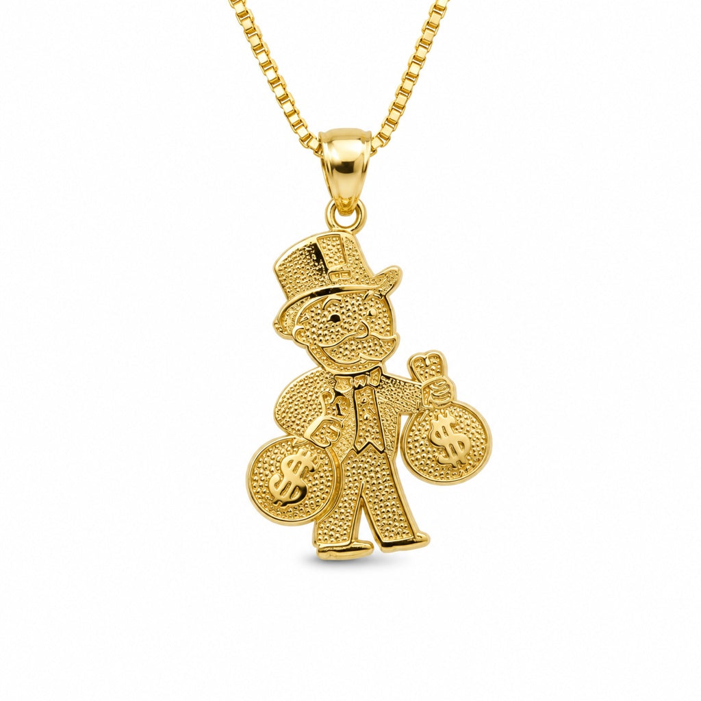 10K GRANDPA MONEY BAG PENDANT – MEDIUM – JY Jewelry Wholesale