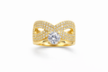 14K CZ INFINITY DESIGN TWO IN ONW ENGAGEMENT RING – 8 – JY Jewelry Wholesale