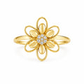 14K ELEGANT FLOWER SILHOUETTE WOMAN'S RING – 8 – JY Jewelry Wholesale