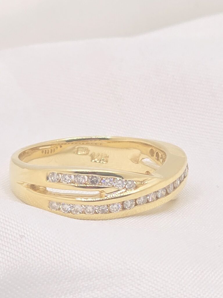 14K YG WOMAN'S VINTAGE ESTATE DIAMOND RING – 6.5 – JY Jewelry Wholesale