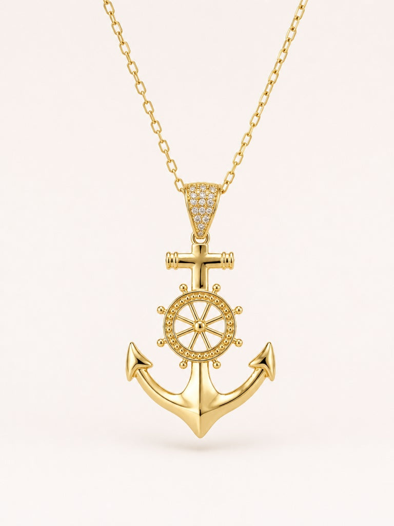 10K ANCHOR PENDANT Size – JY Jewelry Wholesale