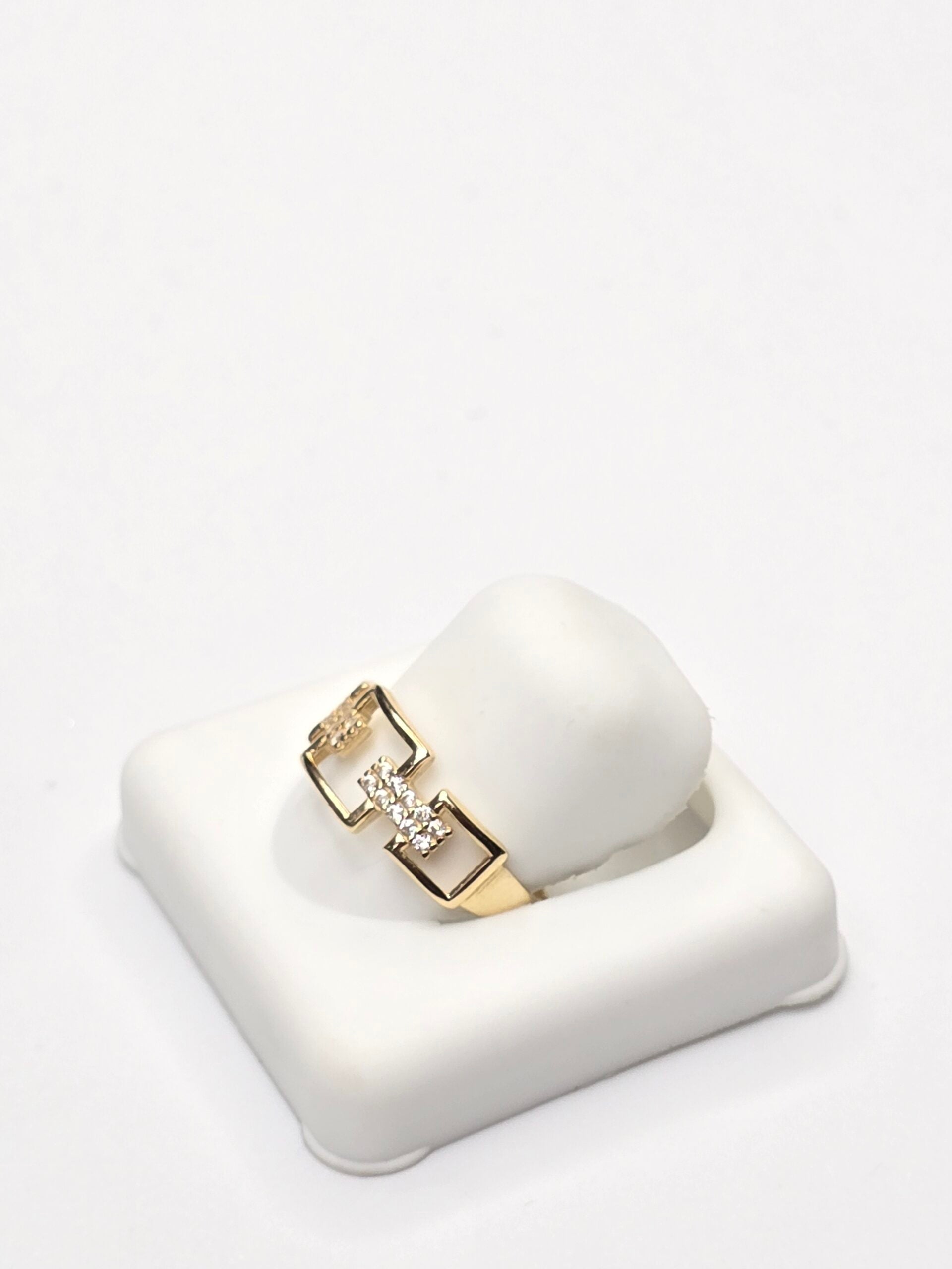 14K DELICATE SQUARE CHAIN RING – 7 – JY Jewelry Wholesale