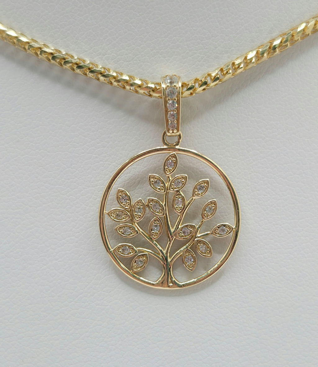 14K CZ DELICATE TREE OF LIFE PENDANT – JY Jewelry Wholesale
