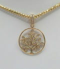 14K CZ DELICATE TREE OF LIFE PENDANT – JY Jewelry Wholesale