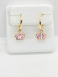 10K PINK BUTTERFLY HOOP EARRINGS – JY Jewelry Wholesale
