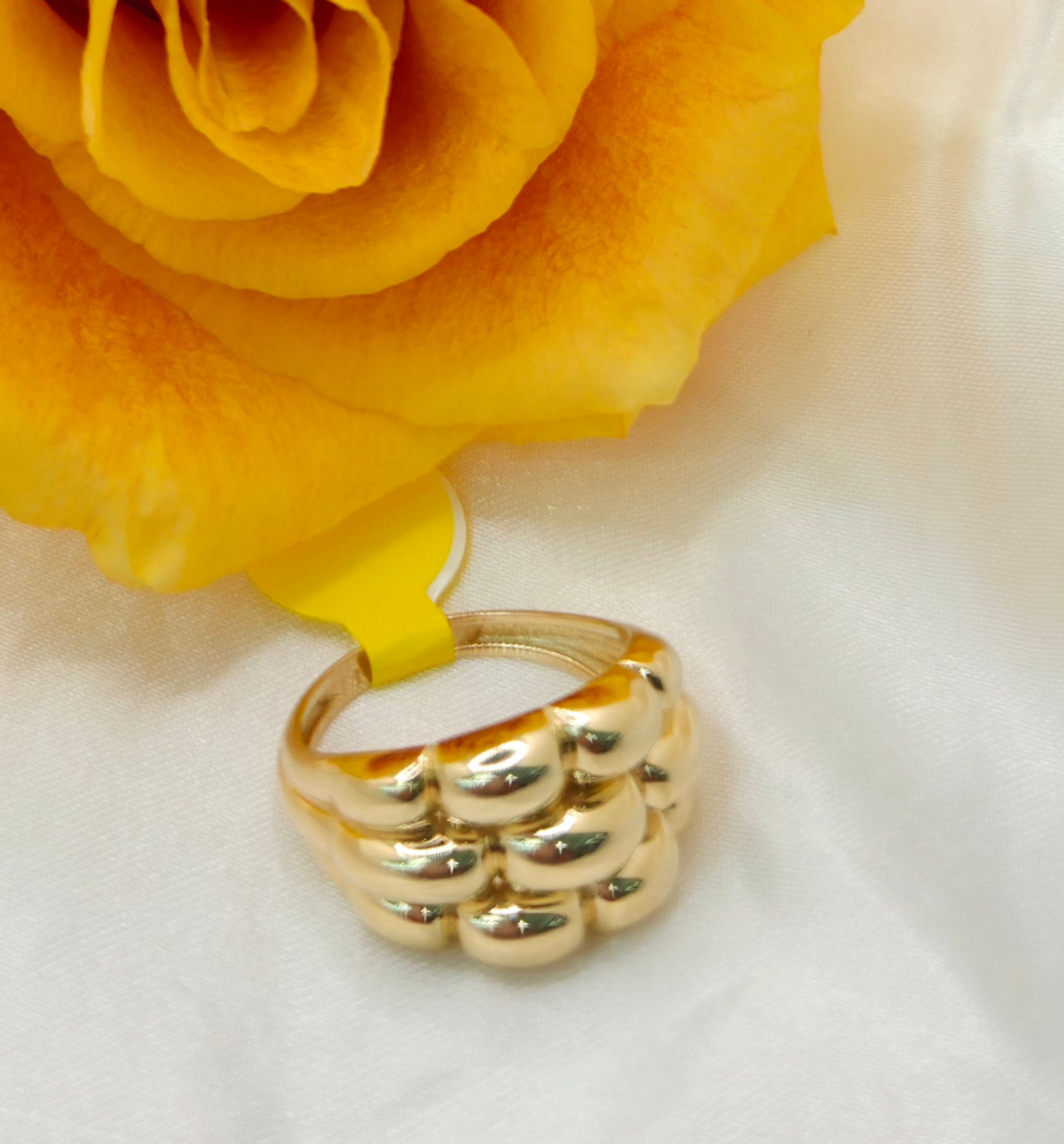 14K SMALL MODERN CORN DESIGN WOMEN'S RING – 7.5 – JY Jewelry Wholesale