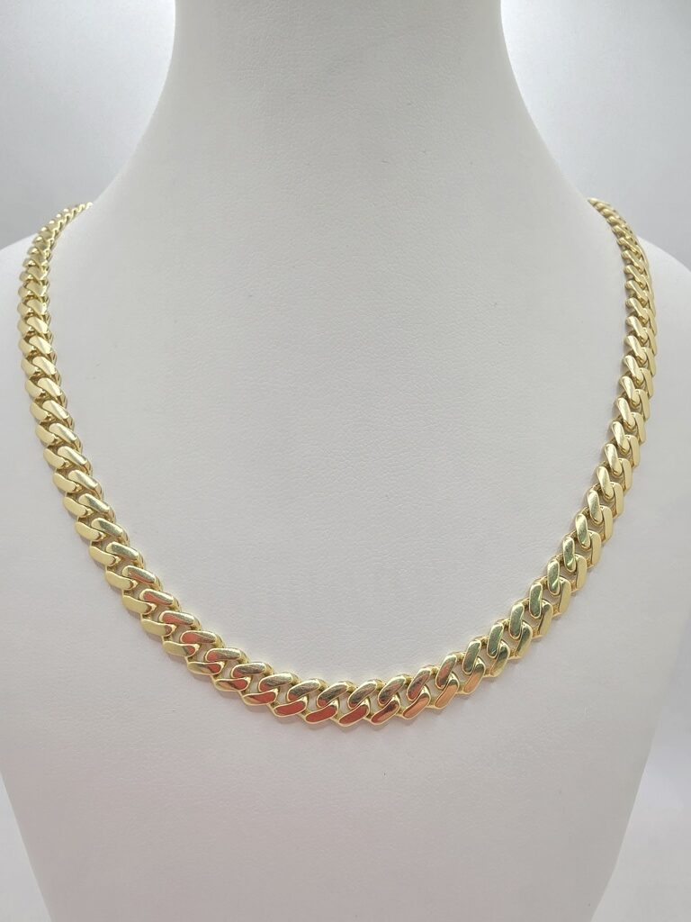 10K PLAIN CERTIFIED MONACO CHAIN – 6.5MM 20" – JY Jewelry Wholesale