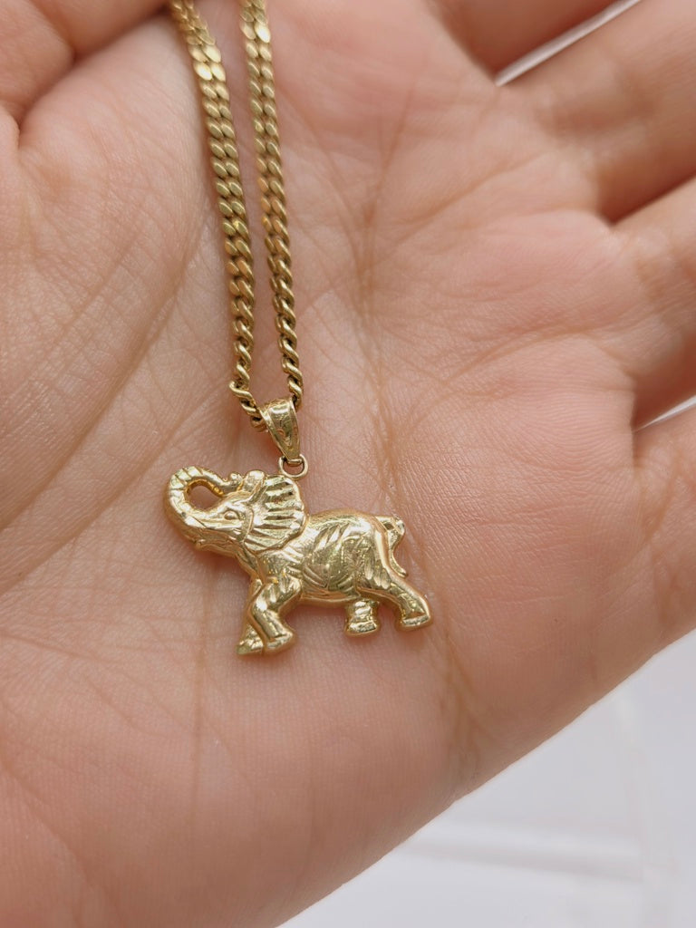 10K SMALL YELLOW GOLD ELEPHANT PENDANT – SMALL – JY Jewelry Wholesale