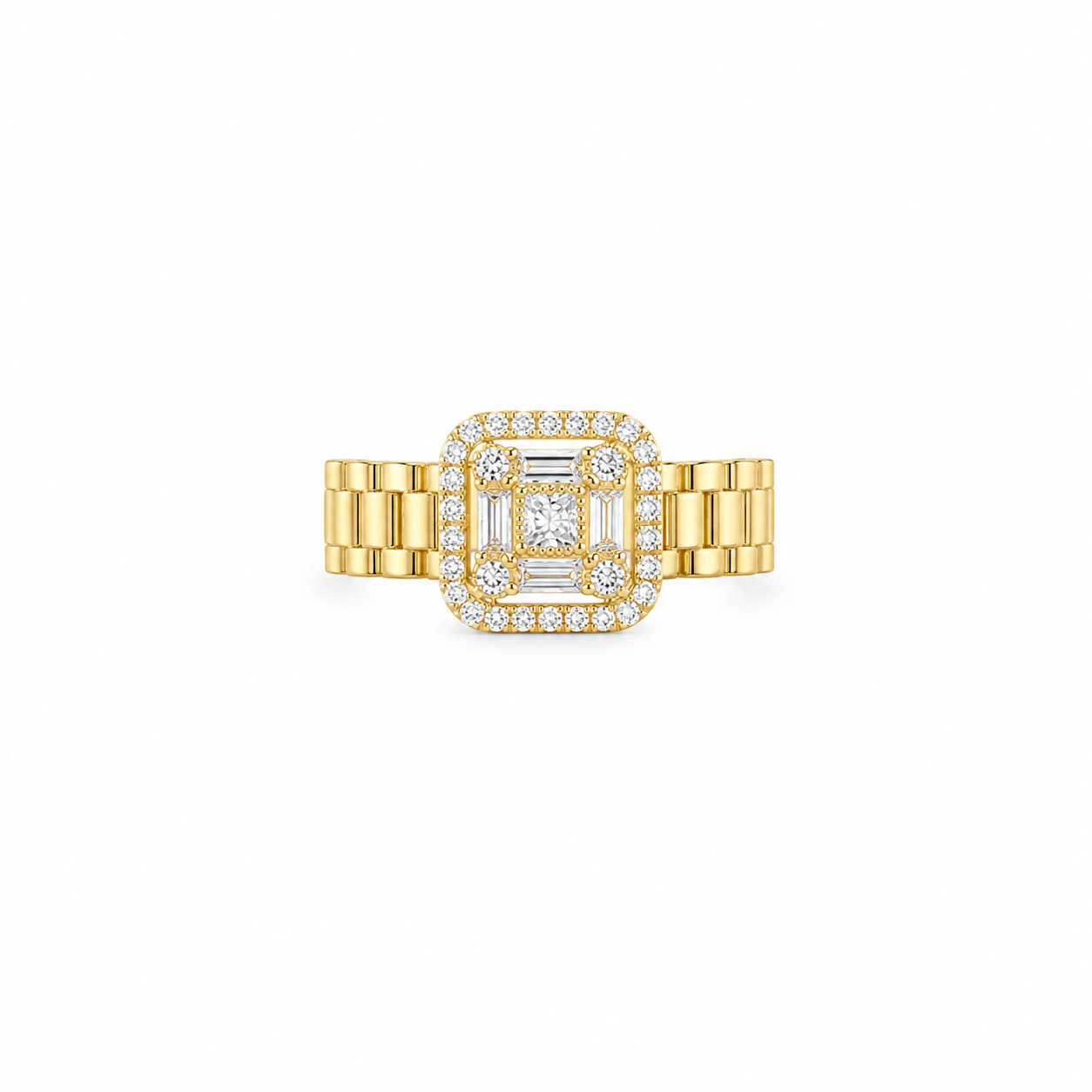 10K SQUARE RING – 8 3.2GR – JY Jewelry Wholesale