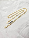 10K HOLLOW CURB FLAT CHAIN 18" 5.5MM – JY Jewelry Wholesale