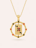 10K MODERN CIRCULAR CARD GAME K PENDANT – JY Jewelry Wholesale