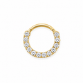 10K CZ HOOP PIERCING – S REF-150370/0000 – JY Jewelry Wholesale